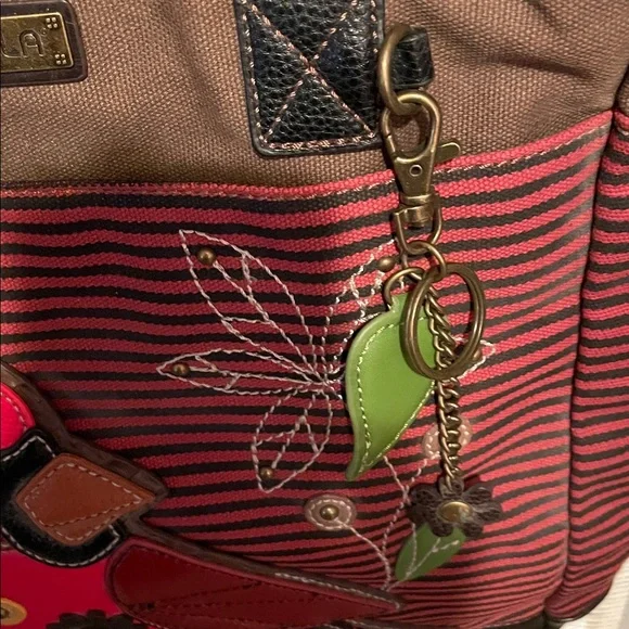 Chala Brown and Black Canvas Tote - Picture 3 of 6